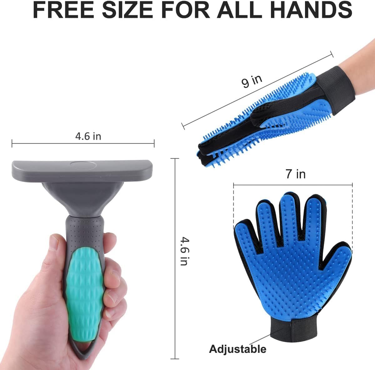 Beiker undercoat deshedding brush removing loose hair from a dog coat