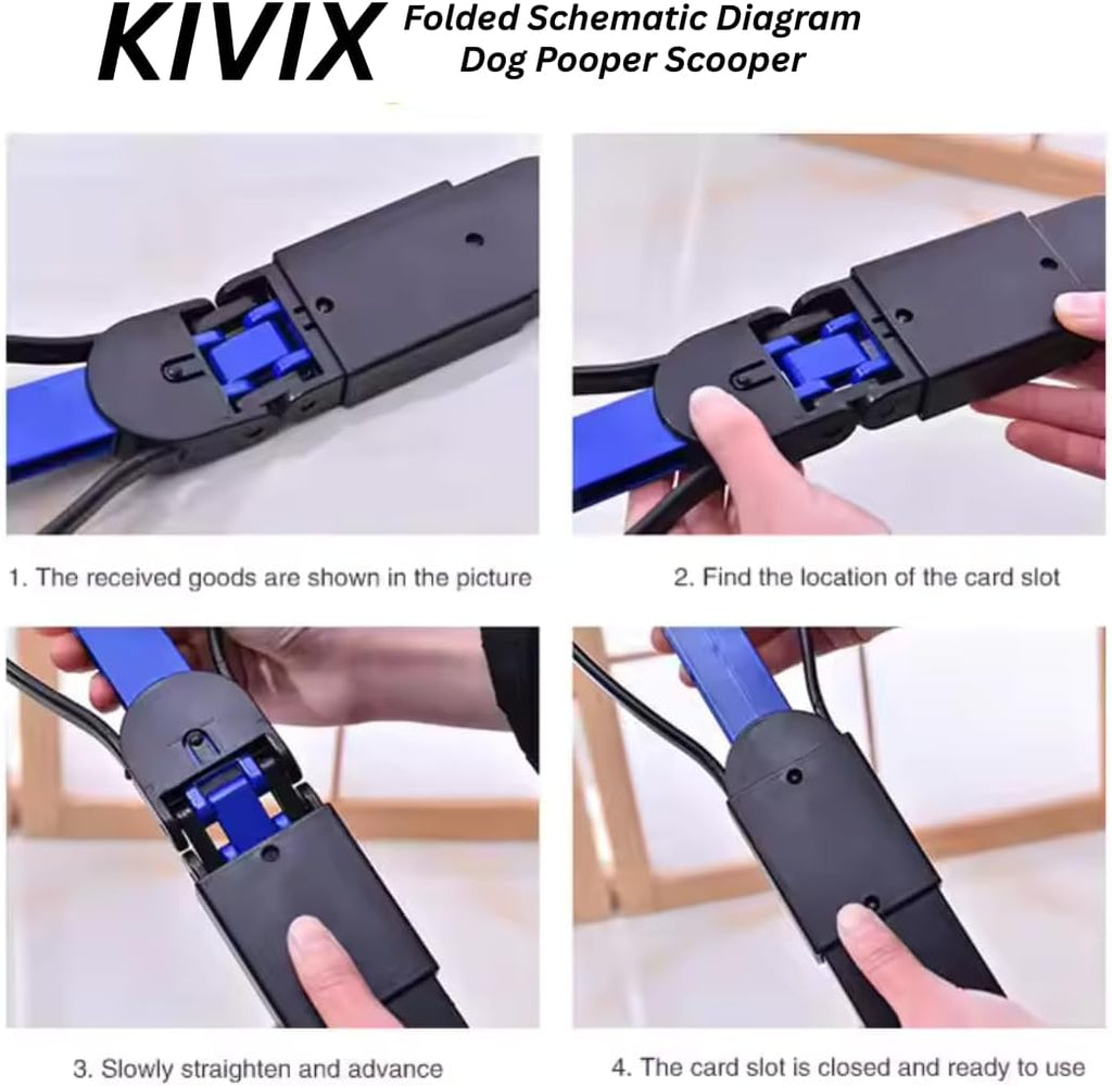 KIVIX premium dog yard cleaning tool standing upright showing the full 28 inch height.