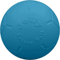 Jolly Pets Large Ocean Blue Soccer Ball dog toy front view