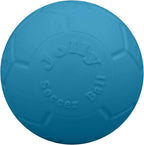 Jolly Pets Large Ocean Blue Soccer Ball dog toy front view
