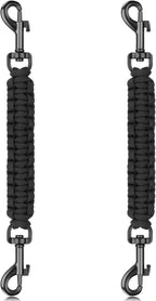 YUEPET 2 Pack 8.3 Inches Metal Dog Collar Safety Clips Heavy Duty Duble Ended Doggie Harness Collar Connector Stainless Steel Backup Clip for Dogs - Image 11