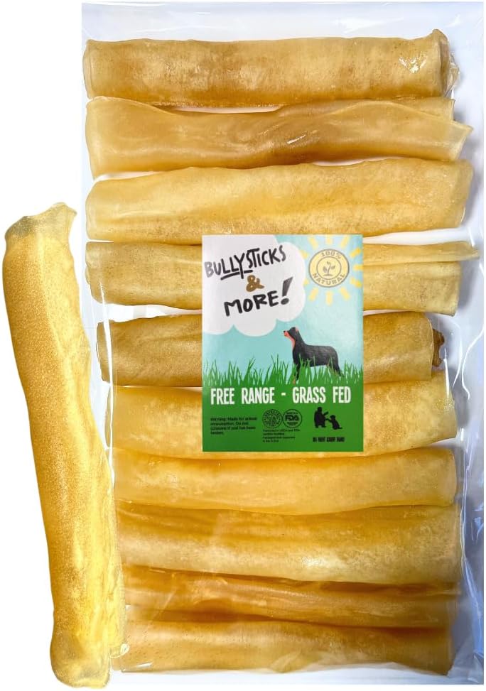 BULLYSTICKS & MORE 6 Inch Beef Collagen Rolls for Dogs (Extra Thick - 4 Count) - Bones for Dogs - Dog Parents Choice - No Hide Beef Cheek Rolls - Image 9