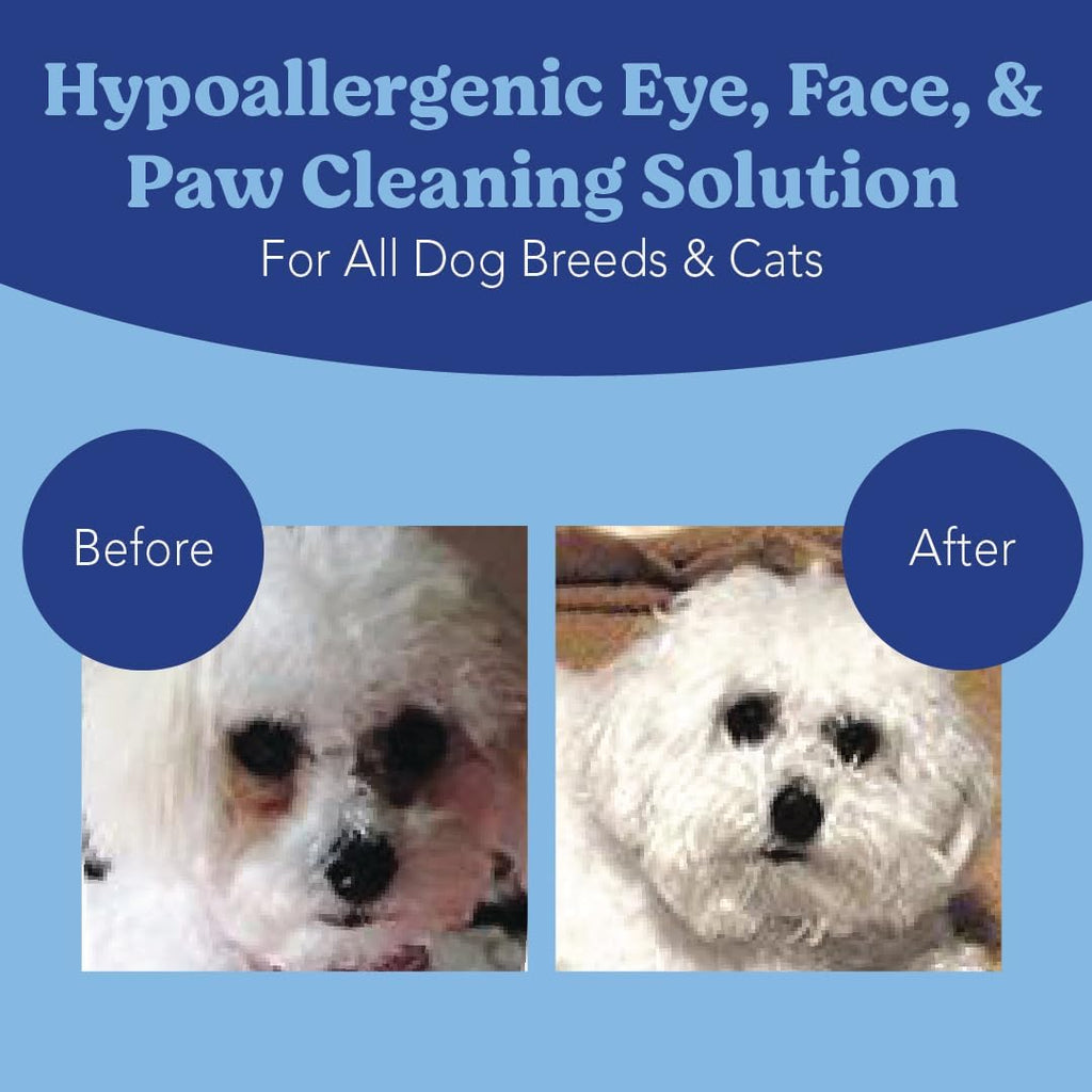 Resealable moisture lock closure on Angels' Eyes eye and paw cleansing pack