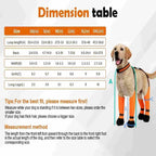 Dog wearing Zermatigo suspender boots side profile