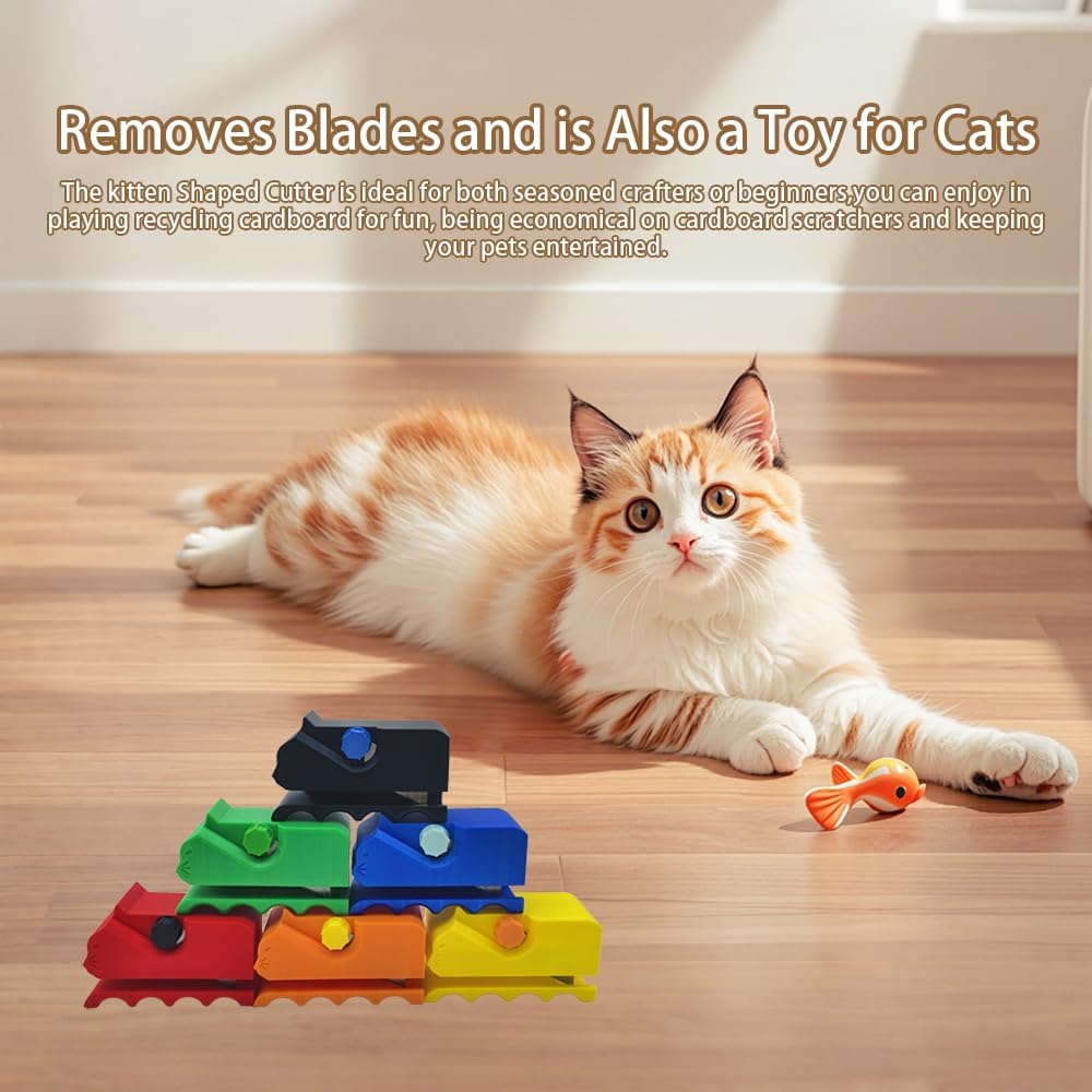DIY cat scratching board made with aderroo cutter