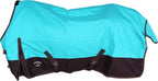 Challenger black and turquoise horse sheet with zero polyfill insulation