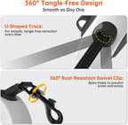 Close up of ergonomic non-slip handle on Lulupet leash