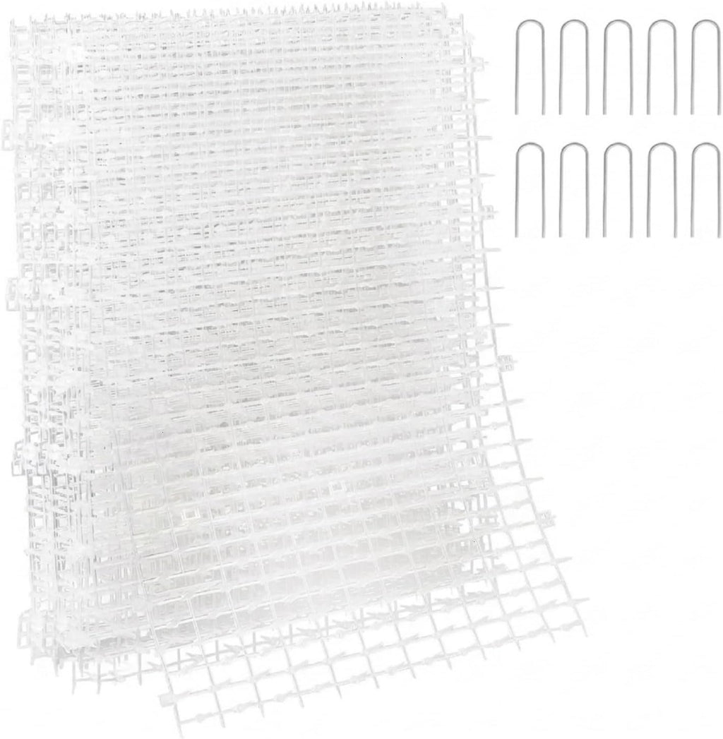 POMEAT 15 PCS Cat Scat Mat with Spikes 16 x 12'' Cat Deterrent Outdoor Scat Mats for Cats and Dogs Cat Spikes for Garden Fence Indoor Furniture Cat Deterrent Mat with 10 Staples - Image 9