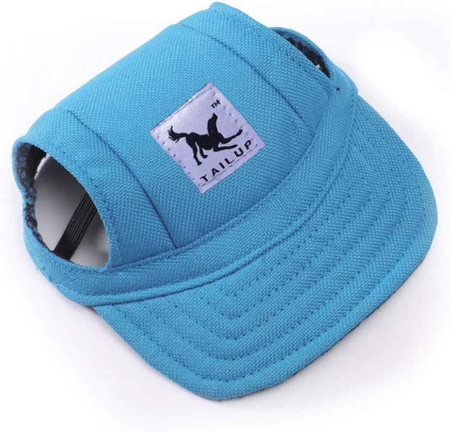 Leconpet Baseball Caps Hats with Neck Strap Adjustable Comfortable Ear Holes for Small Medium and Large Dogs in Outdoor Sun Protection (M, Colour Flower) - Image 11