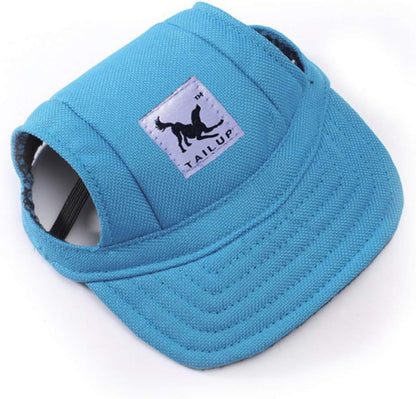 Leconpet Baseball Caps Hats with Neck Strap Adjustable Comfortable Ear Holes for Small Medium and Large Dogs in Outdoor Sun Protection (M, Colour Flower) - Image 11