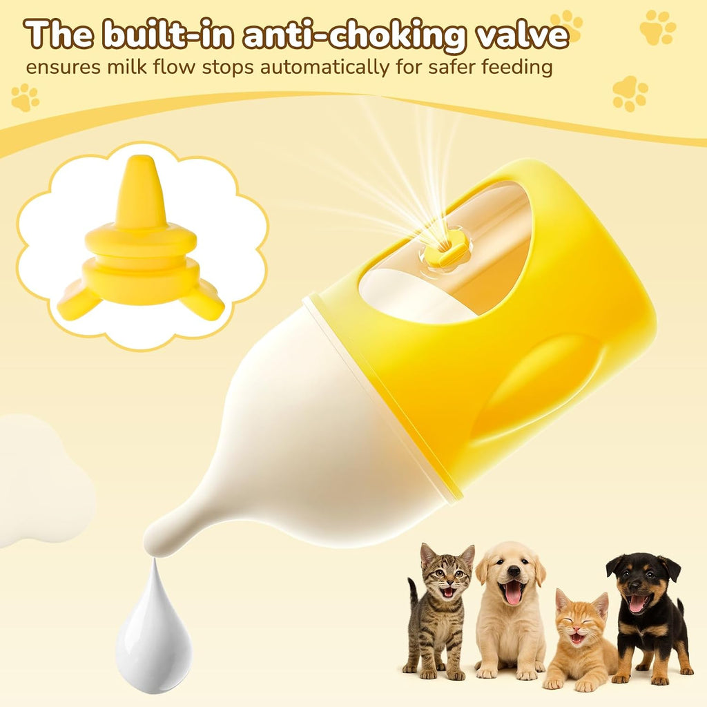 Siyyim 20ml small animal milk dispenser disassembled for sterilization and cleaning.
