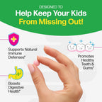 Culturelle kids probiotic tablets poured out for daily use