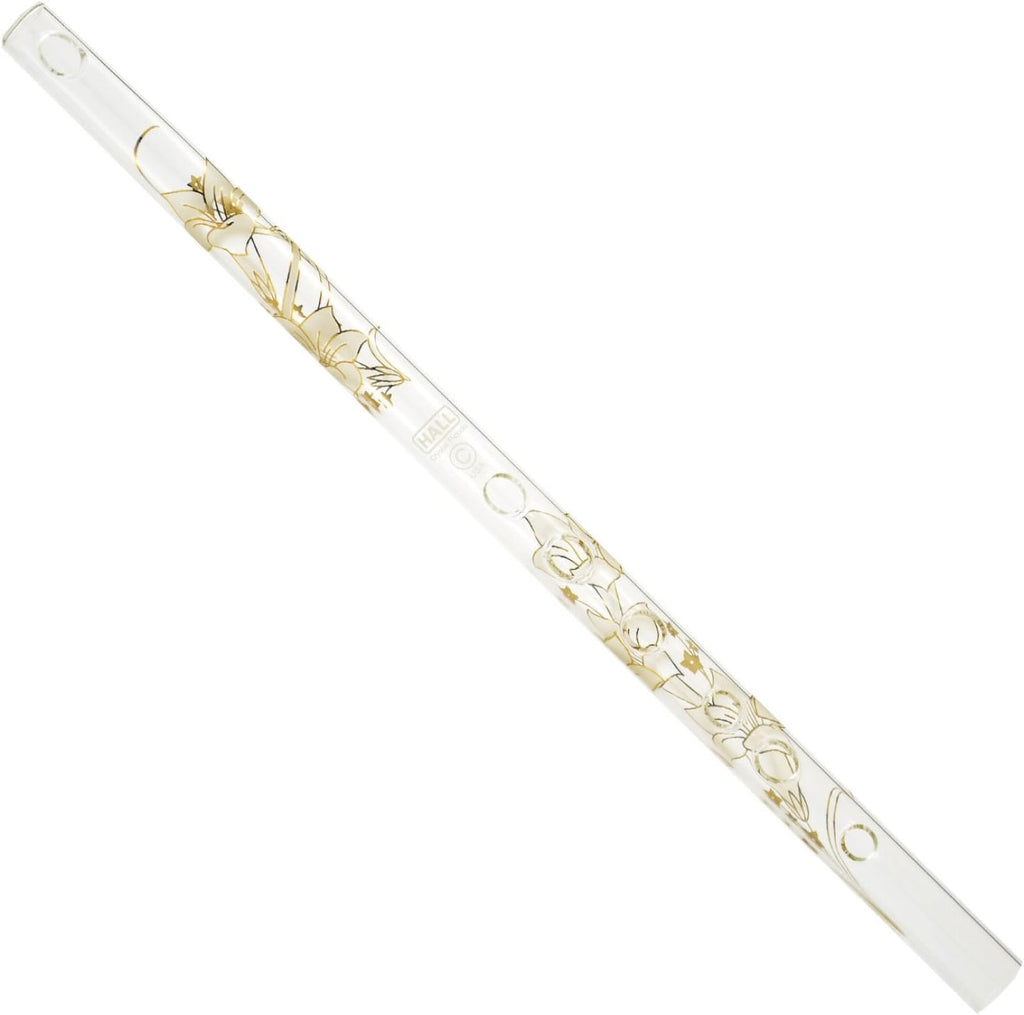 Hall Crystal Flute 11704 - Inline Glass Flute in G - Green Ivy - Image 9
