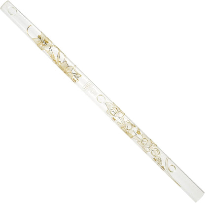 Hall Crystal Flute 11704 - Inline Glass Flute in G - Green Ivy - Image 9