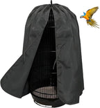 Folded Qbleev universal birdcage cover showing washable material