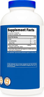 Nutricost Psyllium Husk capsules container showing safety seal and cap