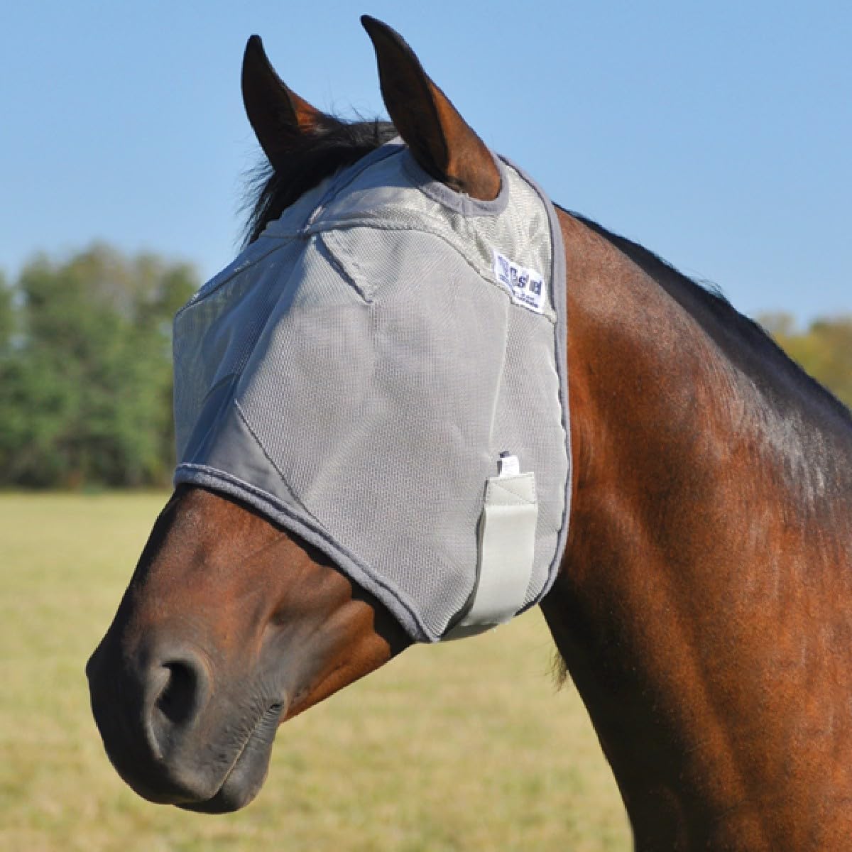 Cashel Crusader Standard Fly Mask front view for horses