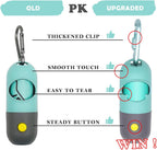 Yuchiya hands free dog poop bag holder with panda pattern silicone tether clip.