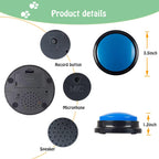 Interactive pet buzzer set for puppy and cat training exercises