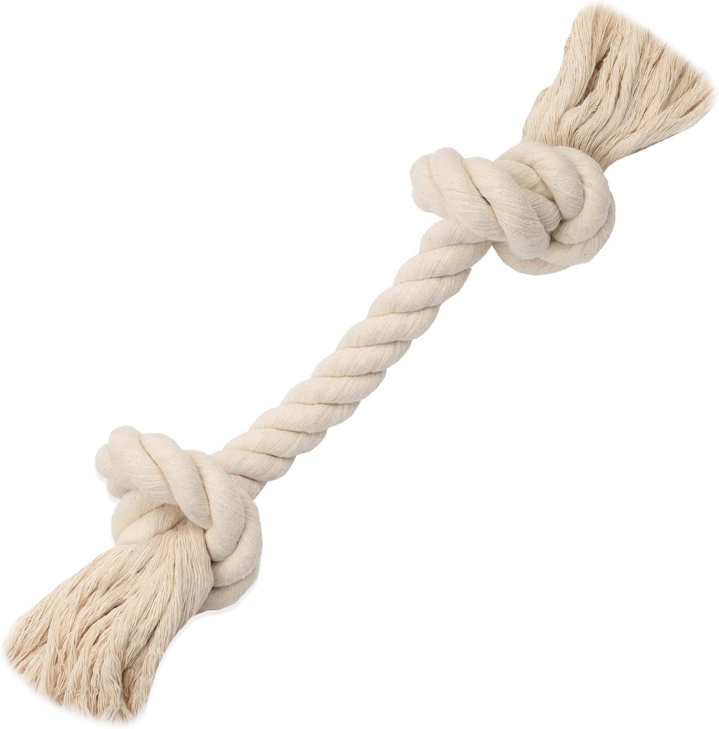 Barida Natural White Cotton Tough Dog Rope Toy for Medium & Large Dogs. Non Toxic and Premium Rope Toys for Dogs. - Image 9