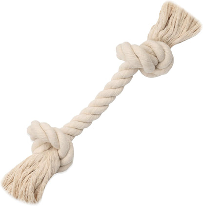 Barida Natural White Cotton Tough Dog Rope Toy for Medium & Large Dogs. Non Toxic and Premium Rope Toys for Dogs. - Image 9