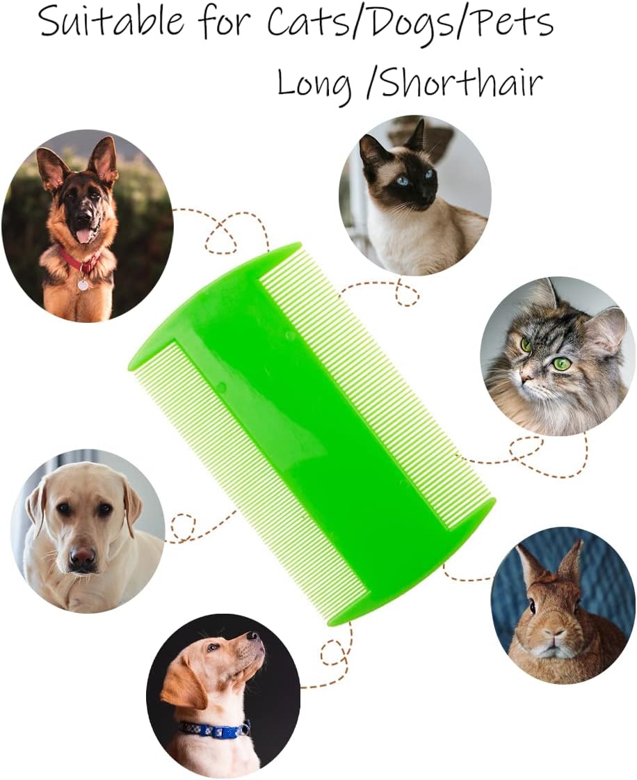 Demonstration of dog eye mucus removal with comb