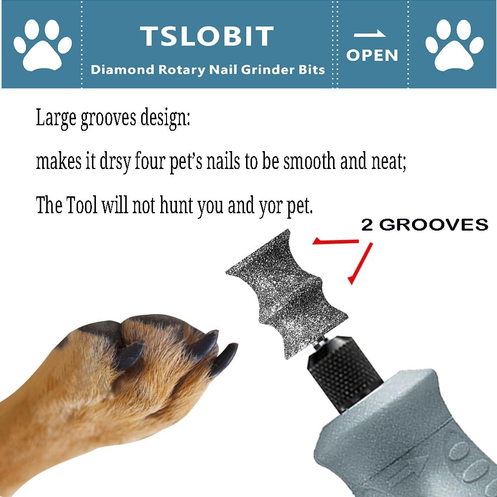 Professional diamond rotary bit for dog nail care