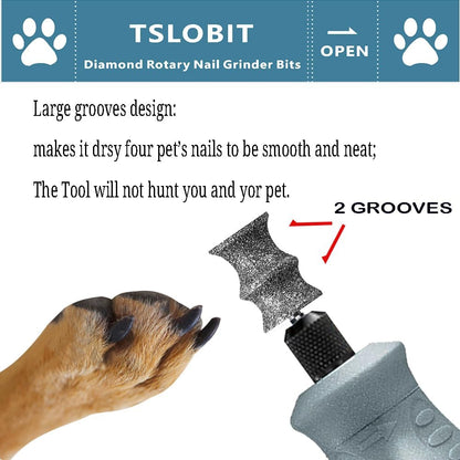 Professional diamond rotary bit for dog nail care