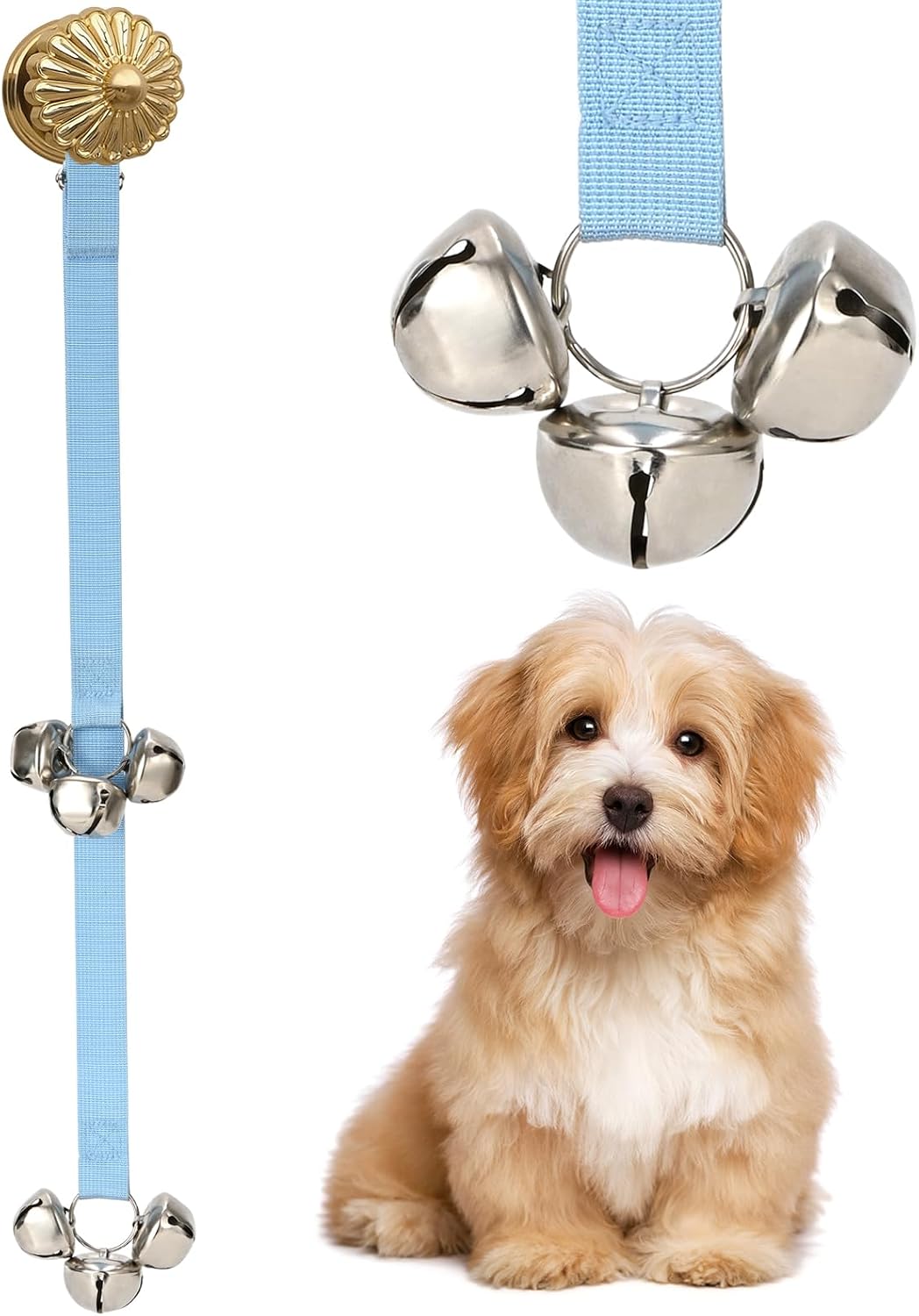 Luckyiren Upgraded Puppy Bells Dog Doorbells for Door Knob/Potty Training/Go Outside-Dog Bells for Puppies Dogs Doggy Doggie Pooch Pet Cat for Dog Lovers-Premium Quality-3 Snaps for Length Adjustment - Image 12