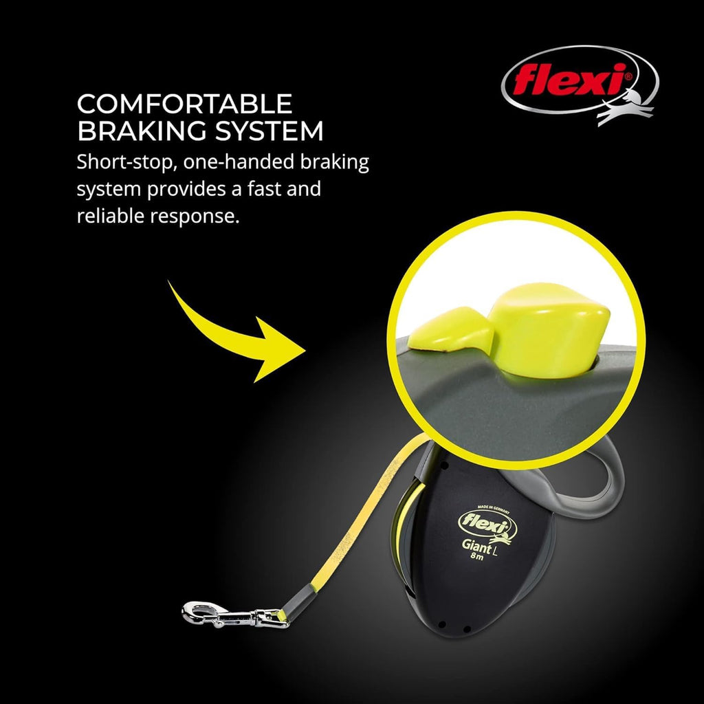 Flexi Giant retractable lead safety hook mechanism