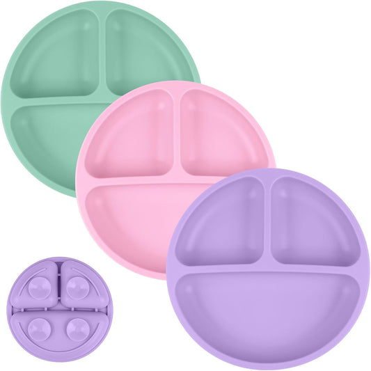 Vicloon silicone suction plates 2 piece set front view
