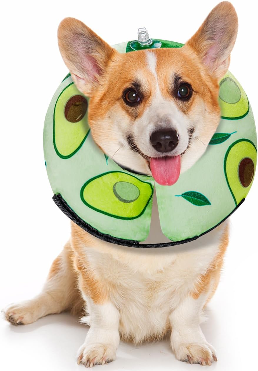 MIDOG Inflatable Dog Cone, Soft Donut Recovery Collar Alternative After Surgery to Help Prevent Licking, Comfy E Collar with Neck Pillow Design, Grey, XL - Image 15