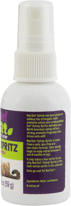 Pure North American catnip oil mist bottle showing safe non toxic labels