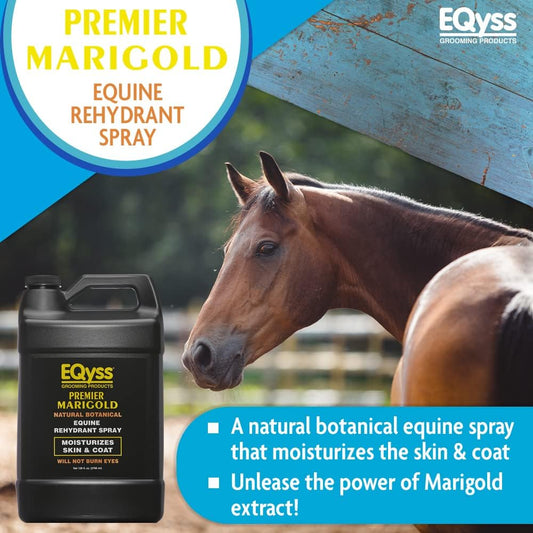 Eqyss equine rehydrant spray 128 Ounce gallon bottle back label