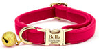Custom Cat Collar with Bells Personalized Small Cat Collar Engraved Name & Phone Number with Secure Metal Quick-Release Buckle Adjustable (Magenta) - Image 14