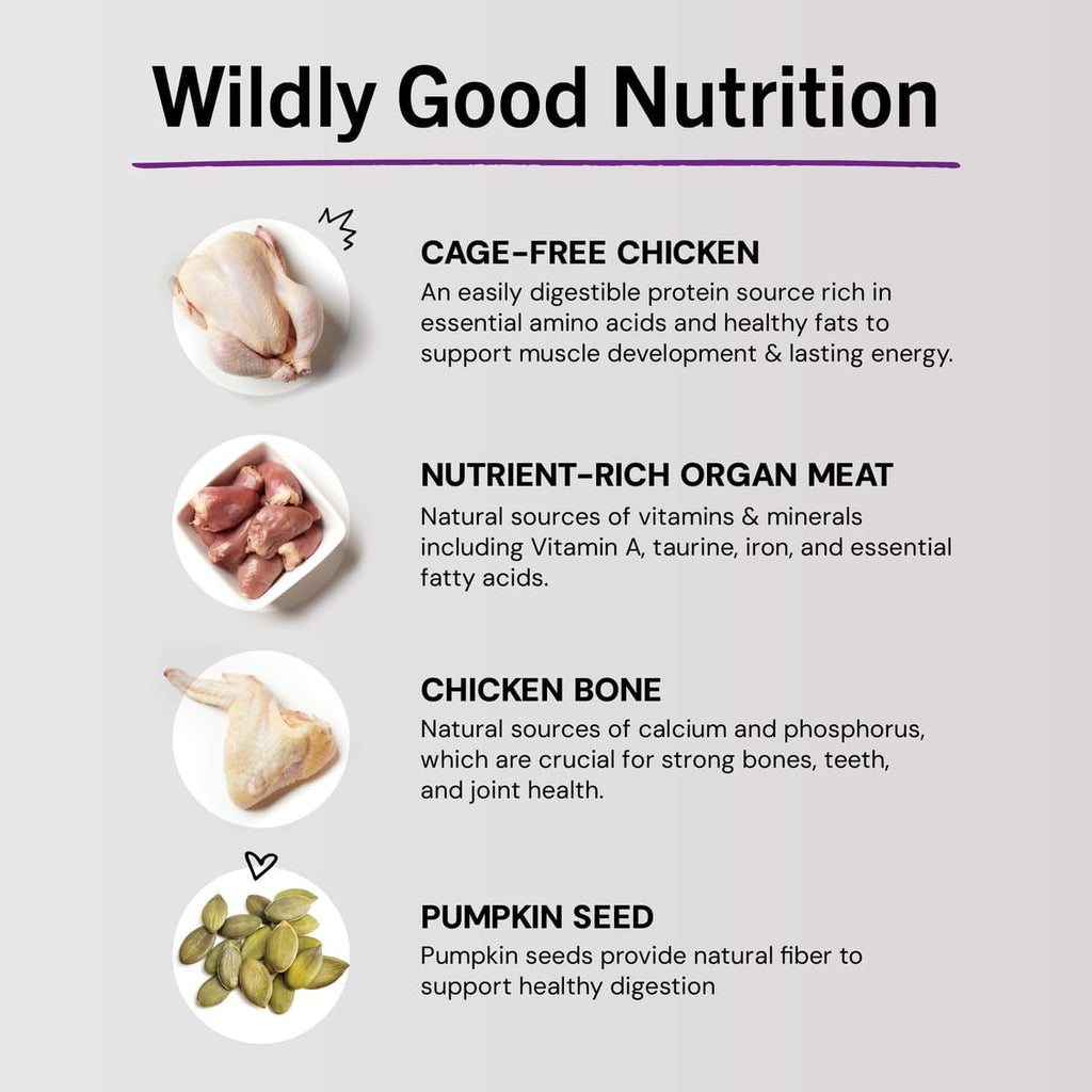 Stella & Chewy's Freeze-Dried Raw Cat Dinner Morsels - Premium Chicken Recipe with 98% Cage-Free Meat & Organs - Natural Grain-Free Cat & Kitten Food - Made in USA - 3.5 oz - Image 9