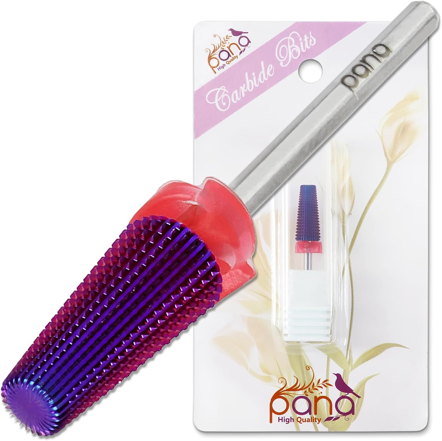 Pana 5-in-1 purple carbide drill bit front view