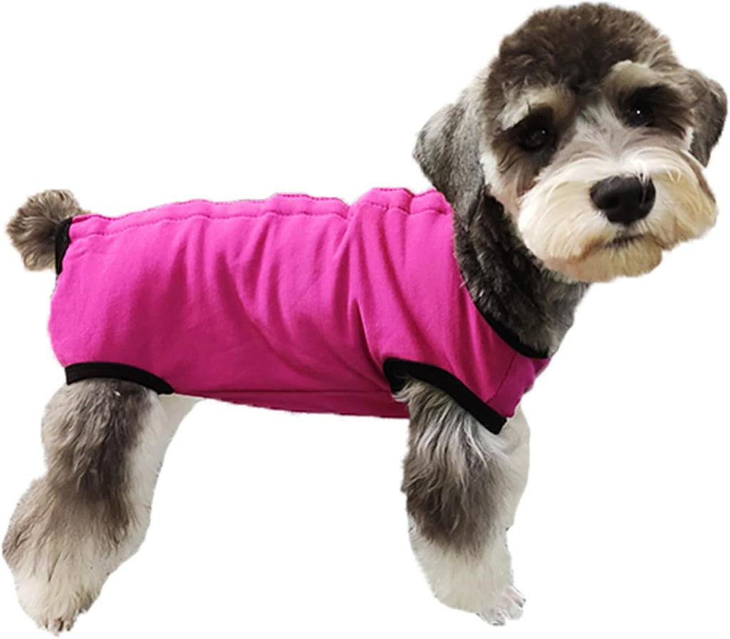 Dog's Recovery Suit Post Surgery Shirt for Puppy, Small Dog Surgical Recovery Suit for Female Male Dogs, Dog Onesie Protect Surgical Wound(Pink White Stripe-m) - Image 11