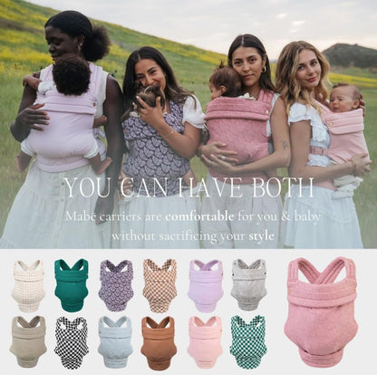 Adjustable straps and buckle details of Mabē Monarch baby carrier