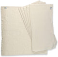 OsoCozy organic muslin flat cloth diapers front view showcasing the ivory 100 percent organic cotton fabric.