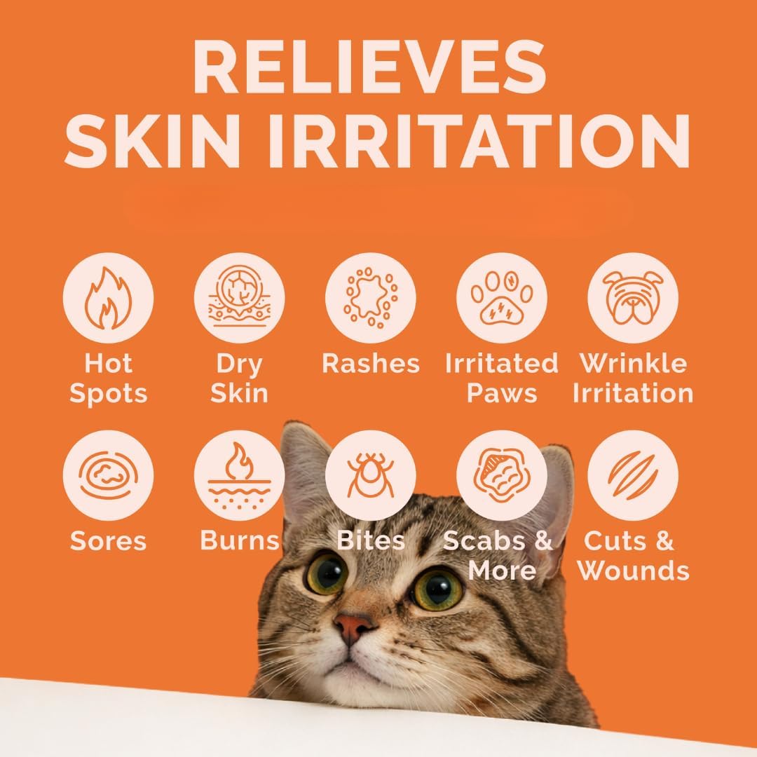 ClearFur no-touch cat allergy mist application for soothing irritated pet skin