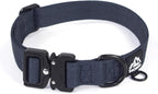 Dog Collar for Large Dogs - Adjustable, Chew Proof Nylon Collar with Metal Quick Release Buckle and D-Ring for Dog Tags (Dark Green, L) - Image 9