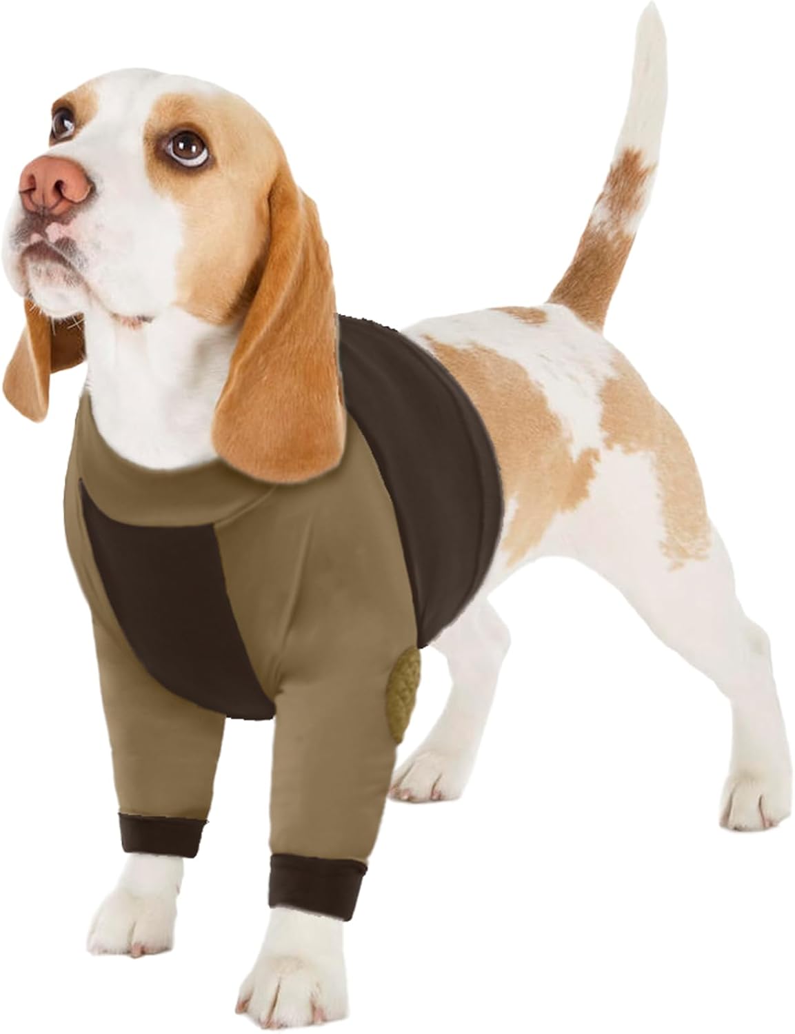 LeLePet Dog Recovery Suit for Front Legs, Dog Sleeve to Stop Licking, Elbow Protector for Leg Injuries Shoulder Wounds After Surgery Male Female,Zippered Long-Sleeved Shirt Cone Alternative(S-3XL) - Image 13