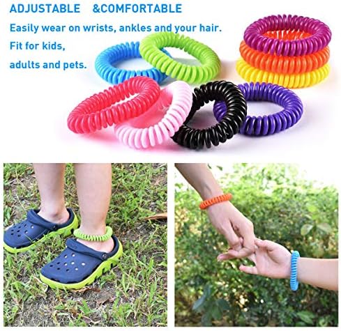 Natural DEET-free bug repellent bands with resealable packaging