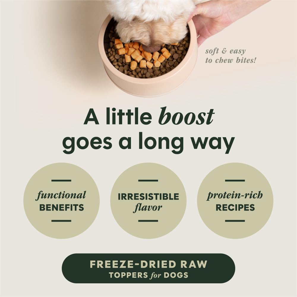 Back packaging labels of Instinct RawBoost mixers showing detailed ingredients and feeding guidelines