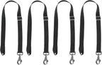 Gaitwin premium horse blanket leg straps front view of four black replacement pieces