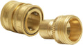 Python brass snap connector front view packaging and components