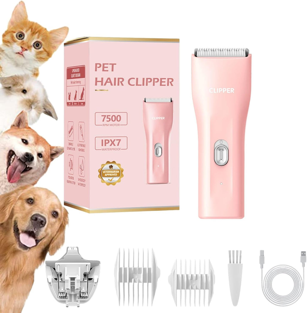 Dog Grooming Kit Clipper for Thick Coat Low Noise Cordless Cat Hair Trimmer Rechargeable Shaver Pet Grooming Tools for Small and Large Animals - Image 10
