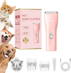 Dog Grooming Kit Clipper for Thick Coat Low Noise Cordless Cat Hair Trimmer Rechargeable Shaver Pet Grooming Tools for Small and Large Animals - Image 10