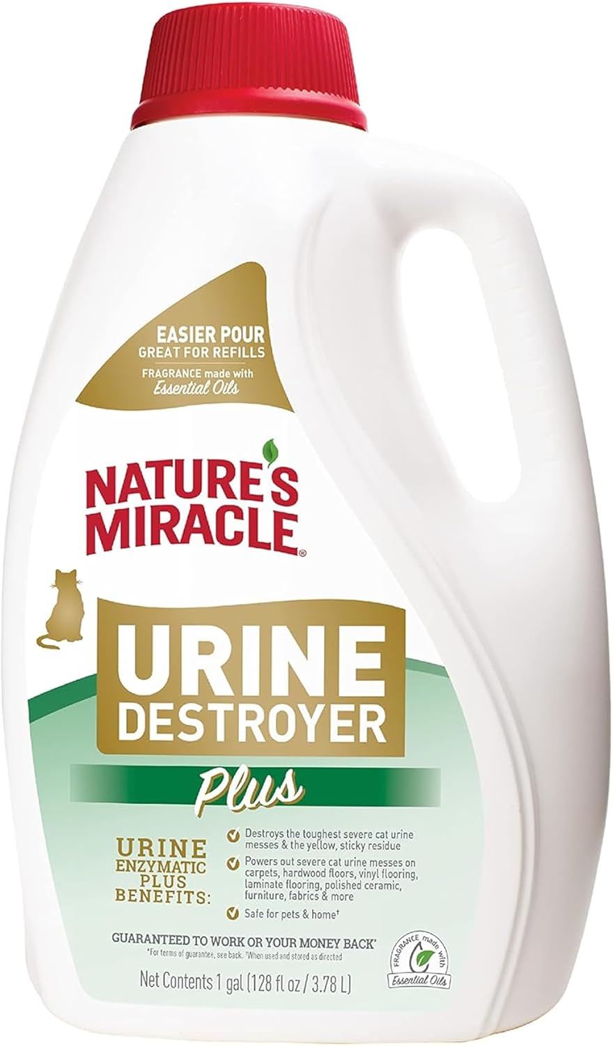 Nature's Miracle Urine Destroyer Plus for Cats, Enzymatic Formula, Ready-to-Use, 32 oz - Image 12
